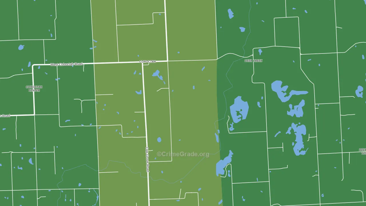 Cohoctah, MI Map of Drug-Related Crime Rates