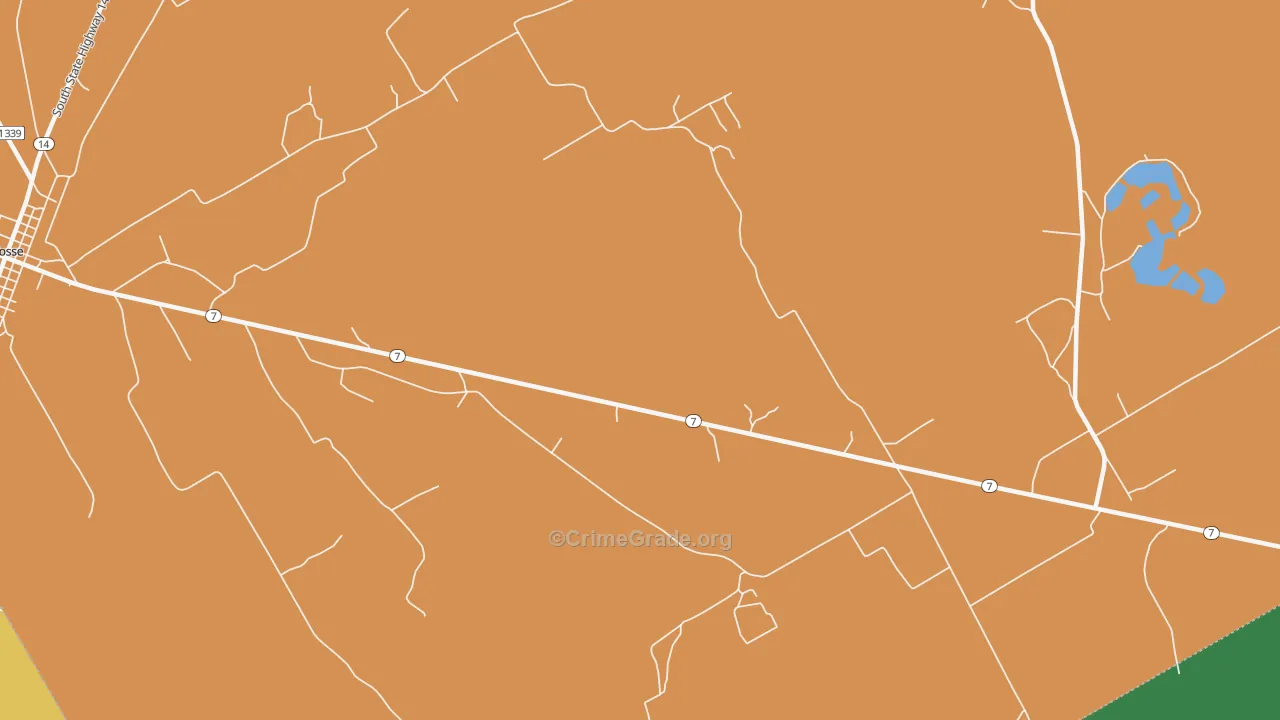 Coit, TX Map of Drug-Related Crime Rates