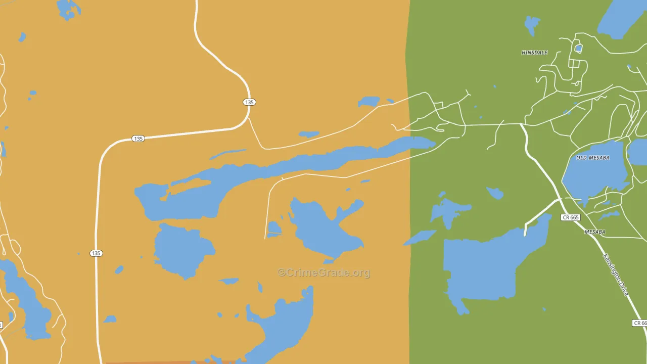 Colby, MN Map of Drug-Related Crime Rates