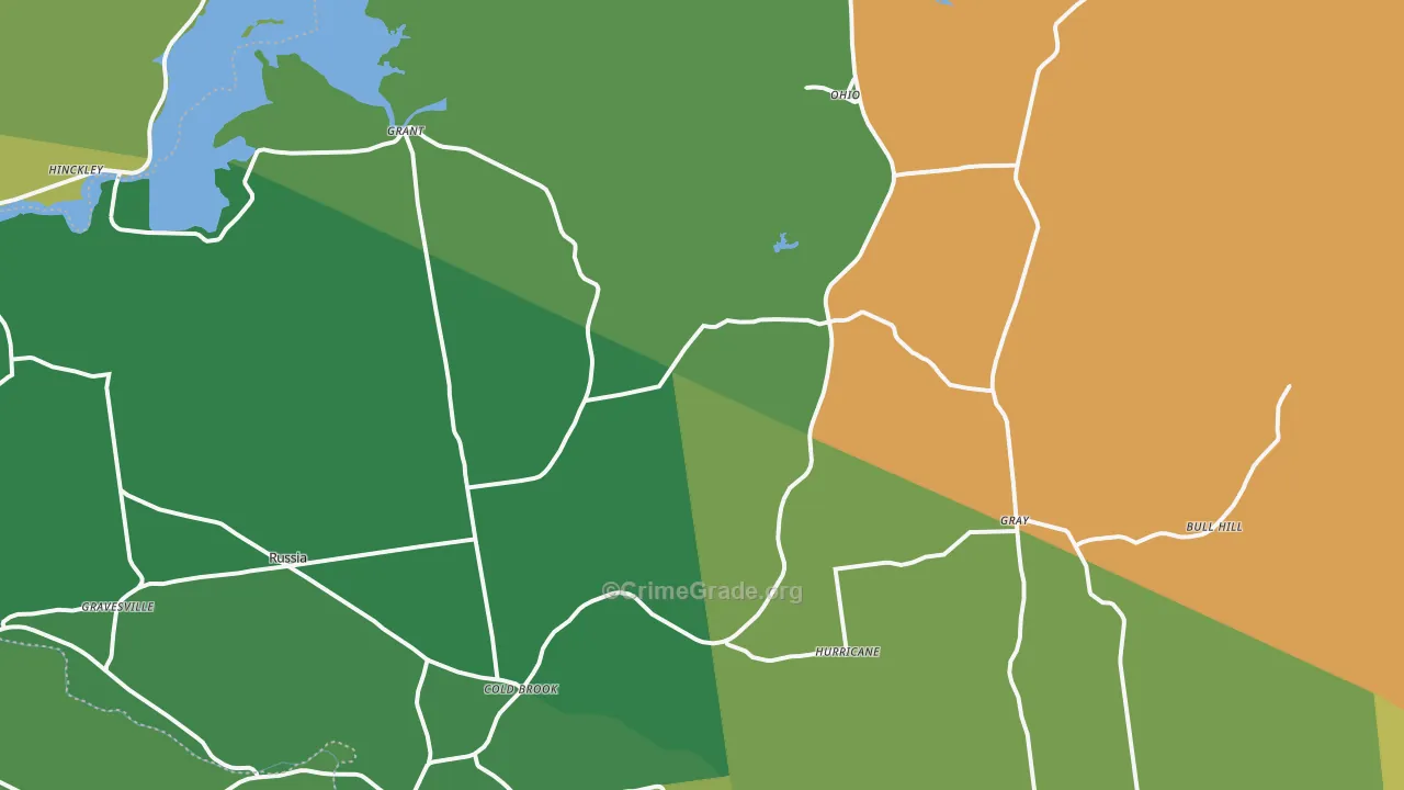 Cold Brook, NY Map of Drug-Related Crime Rates