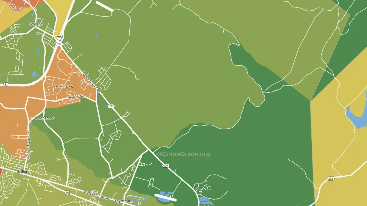 Cold Spring, PA Map of Drug-Related Crime Rates