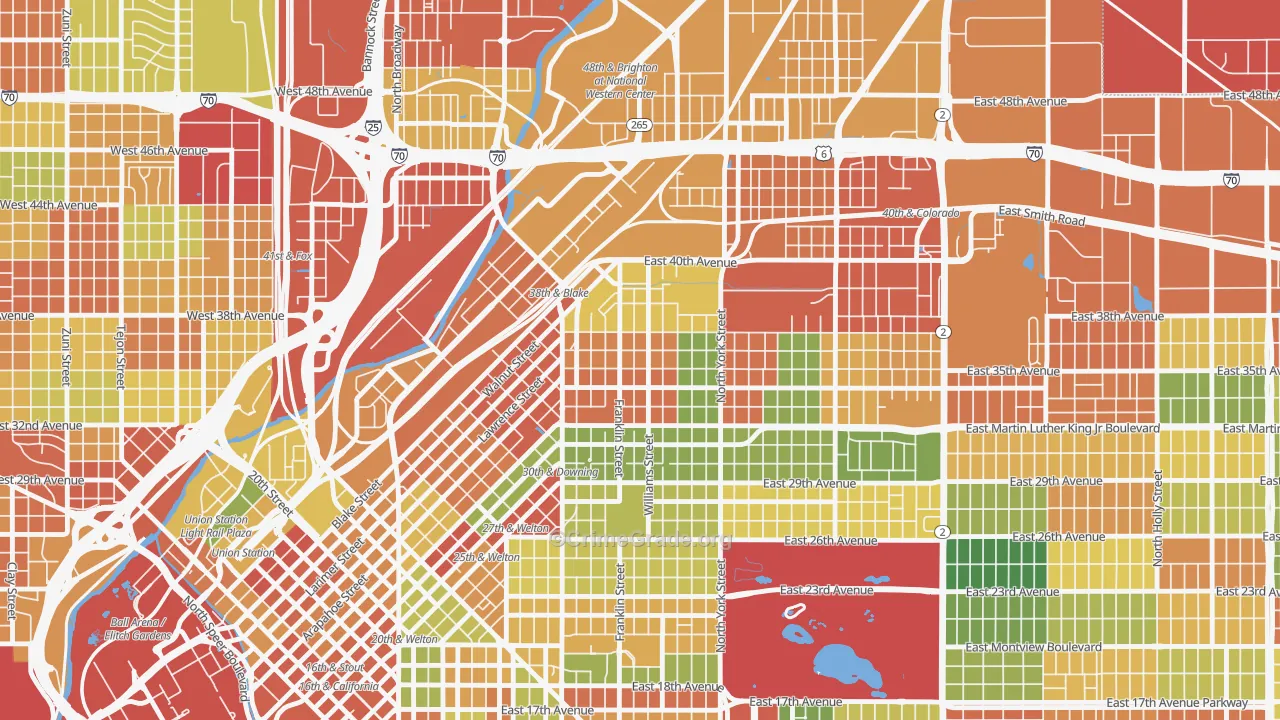 Cole, Denver, CO Map of Drug-Related Crime Rates