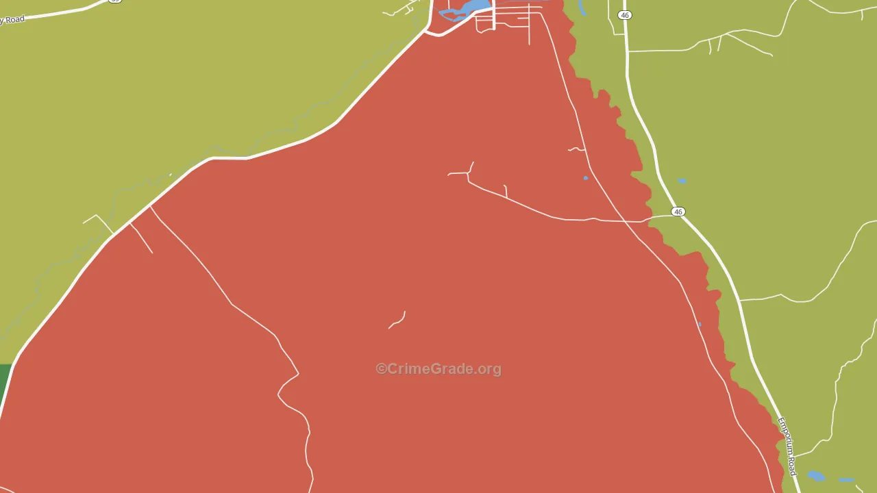 Colegrove, PA Map of Drug-Related Crime Rates