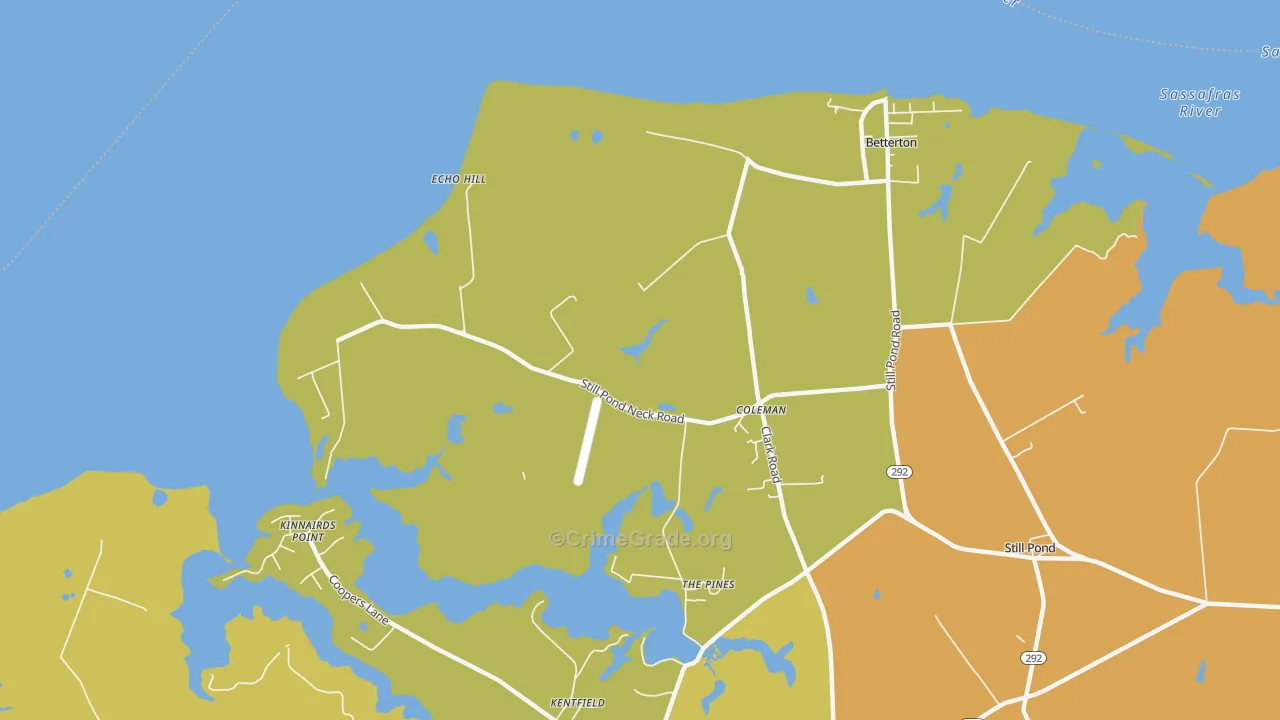 Coleman, MD Map of Drug-Related Crime Rates