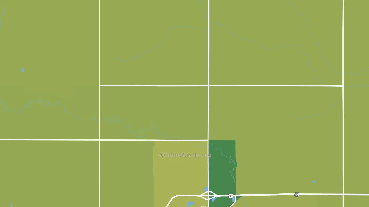 Colfax County, NE Map of Drug-Related Crime Rates