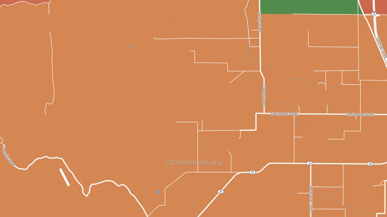 College City, CA Map of Drug-Related Crime Rates