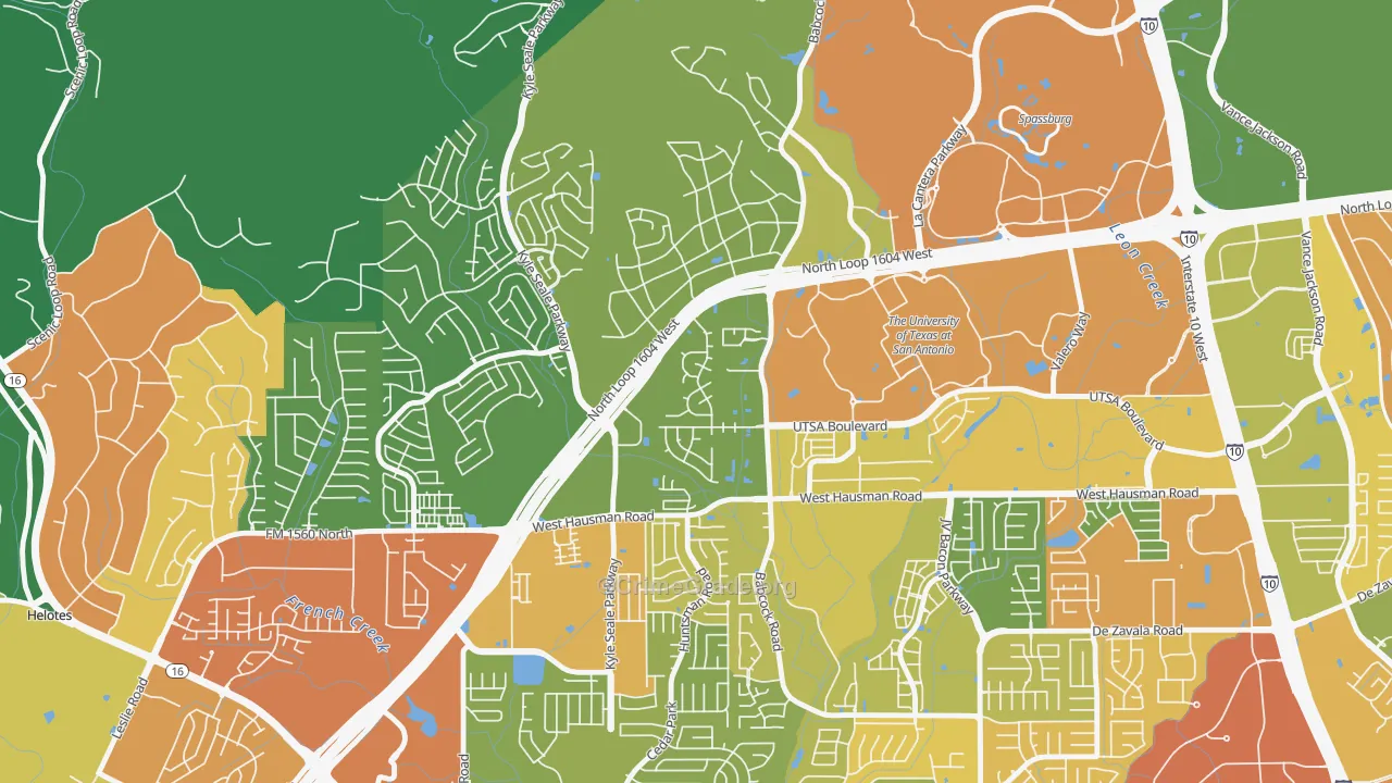 College Park San Antonio, San Antonio, TX Map of Drug-Related Crime Rates