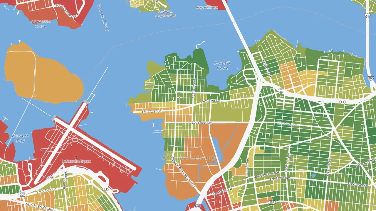 College Point, Queens, NY Map of Drug-Related Crime Rates