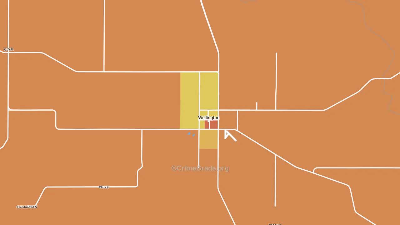 Collingsworth County, TX Map of Drug-Related Crime Rates