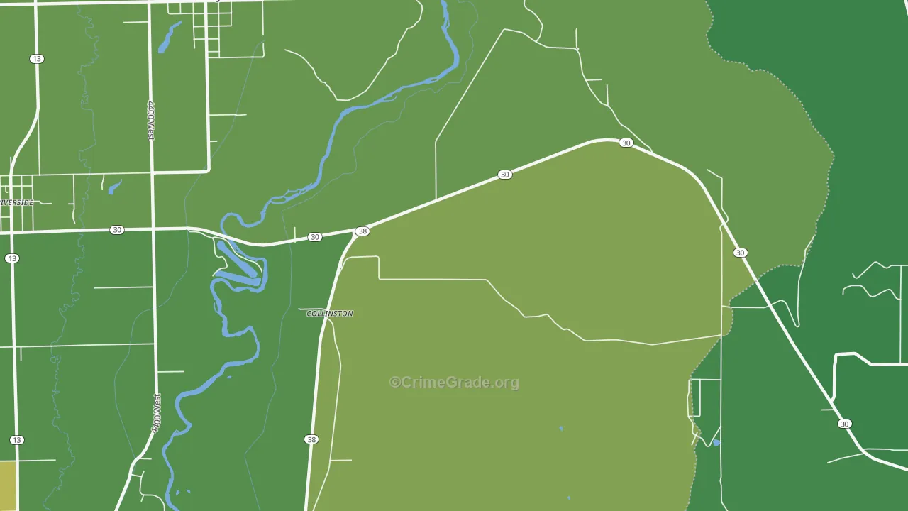 Collinston, UT Map of Drug-Related Crime Rates