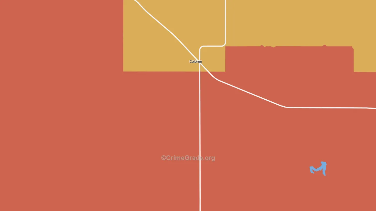Colome, SD Map of Drug-Related Crime Rates