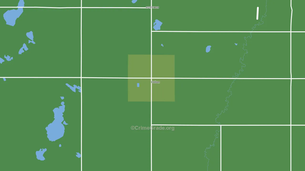 Colton, SD Map of Drug-Related Crime Rates