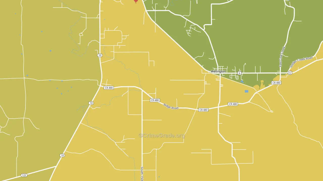 Columbia, UT Map of Drug-Related Crime Rates