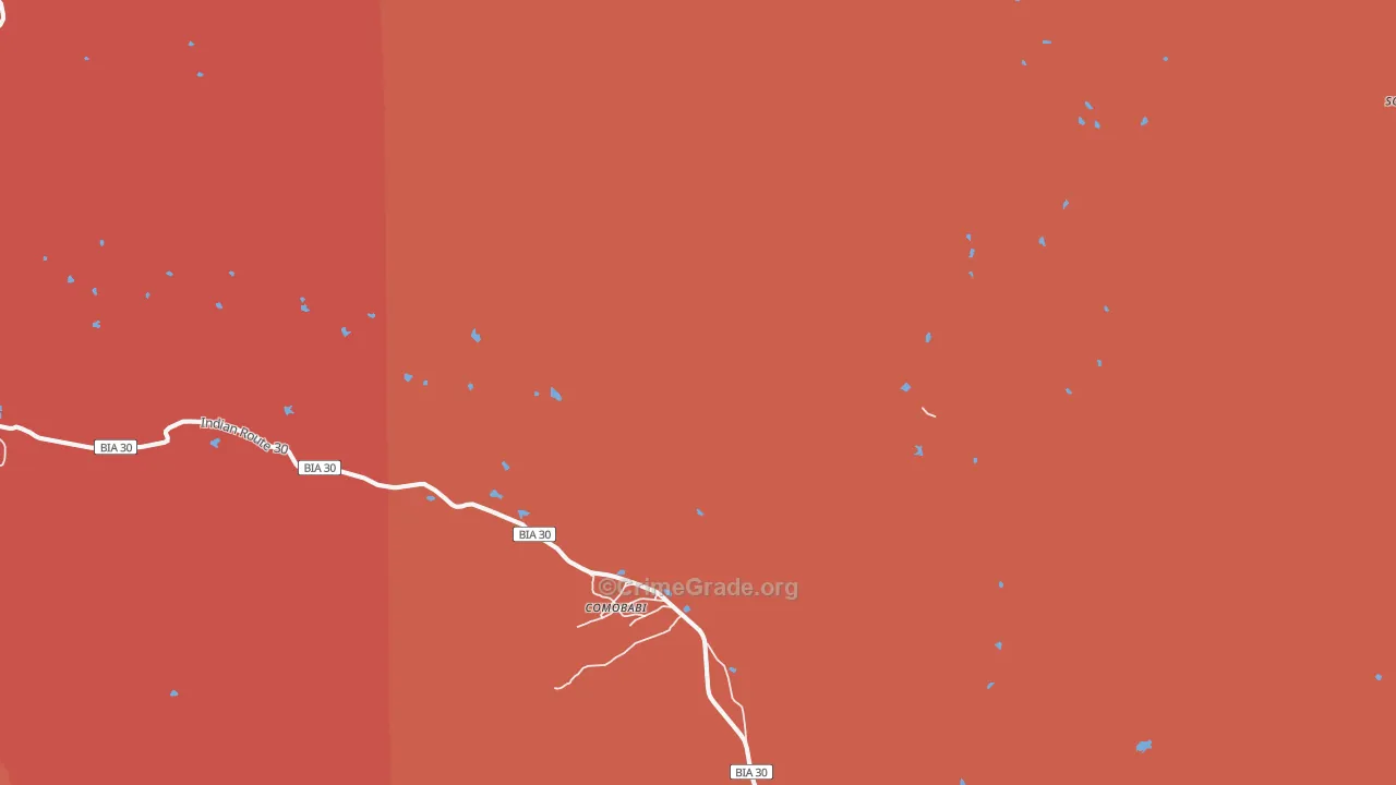 Comobabi, AZ Map of Drug-Related Crime Rates