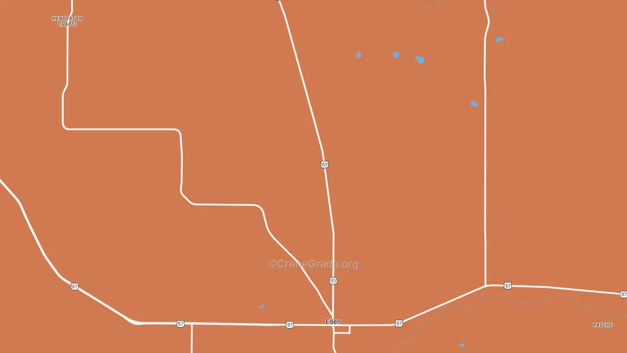 Concho County, TX Map of Drug-Related Crime Rates
