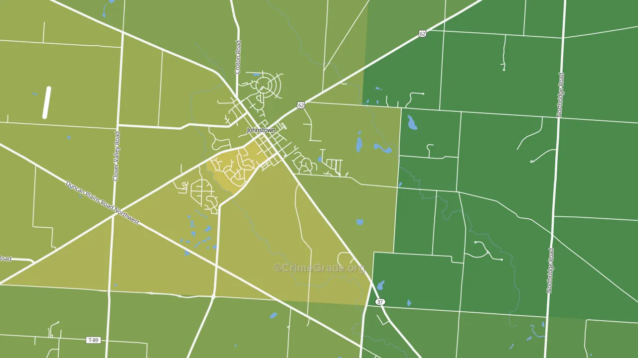 Concord, OH Map of Drug-Related Crime Rates