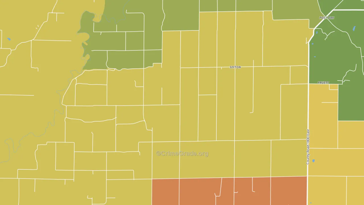 Confidence, IL Map of Drug-Related Crime Rates