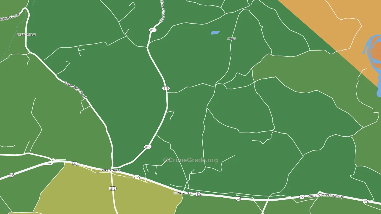 Congruity, PA Map of Drug-Related Crime Rates