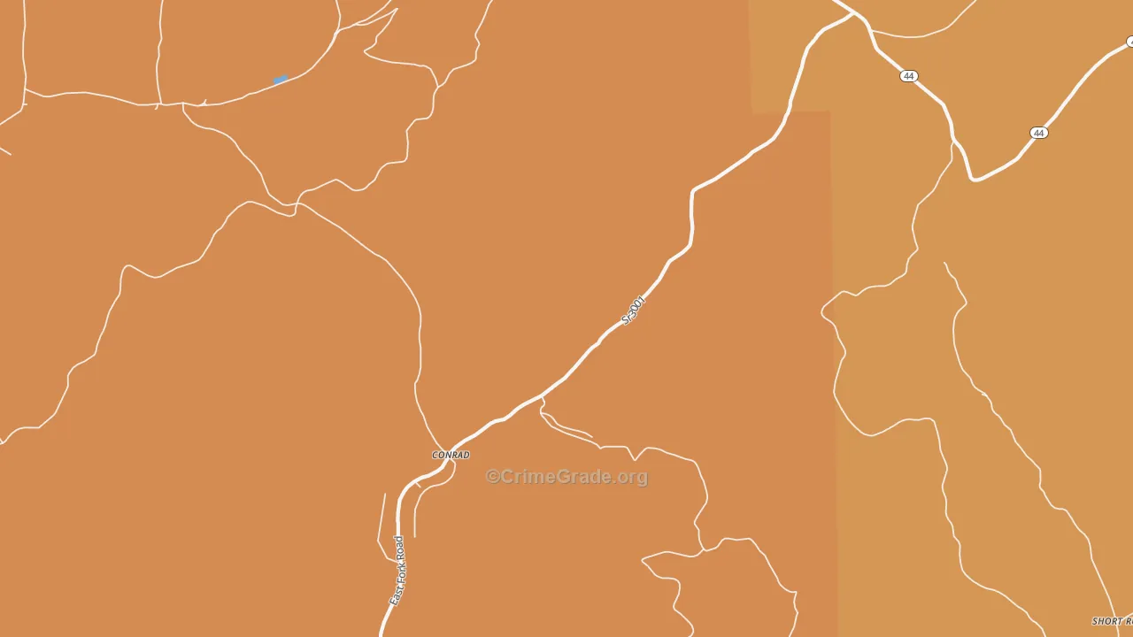 Conrad, PA Map of Drug-Related Crime Rates