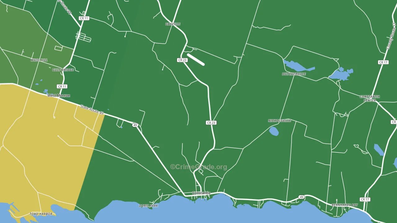 Constantia, NY Map of Drug-Related Crime Rates