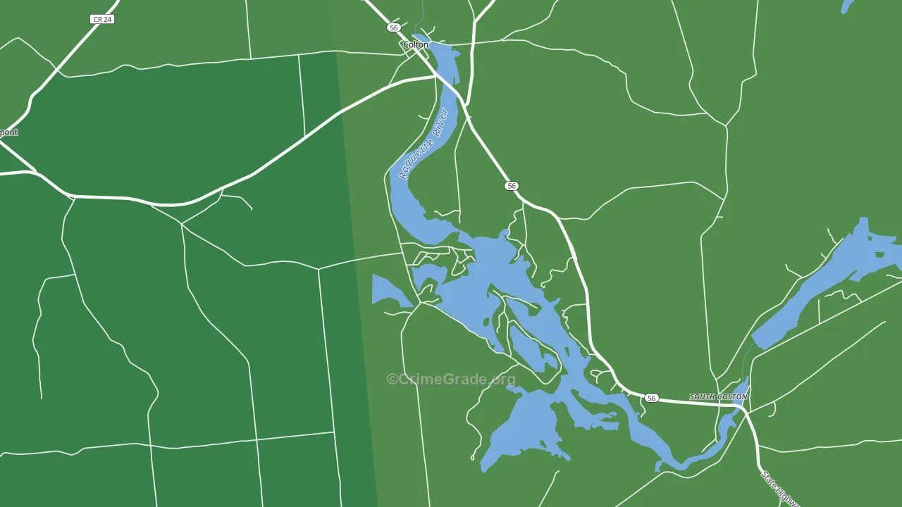 Cook Corners, NY Map of Drug-Related Crime Rates