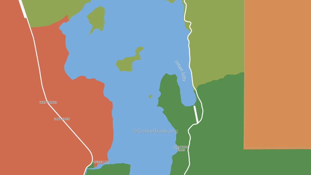 Coolin, ID Map of Drug-Related Crime Rates