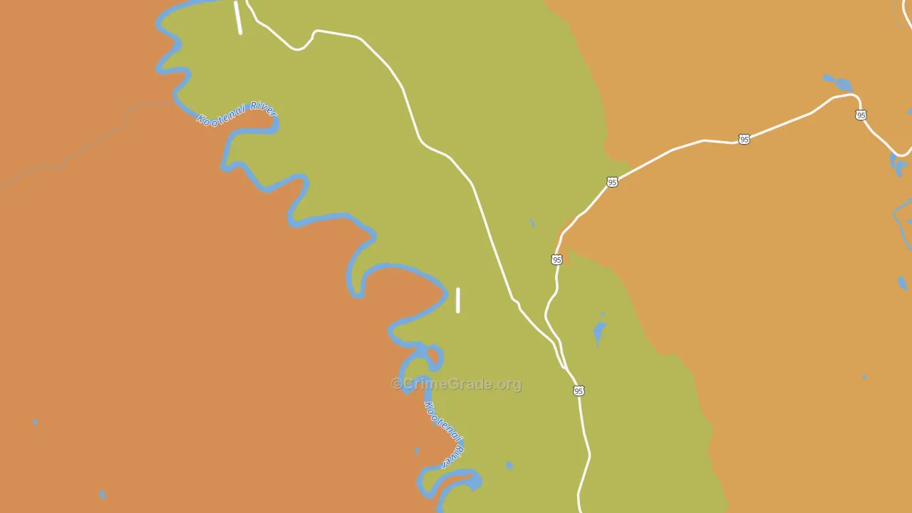 Copeland, ID Map of Drug-Related Crime Rates