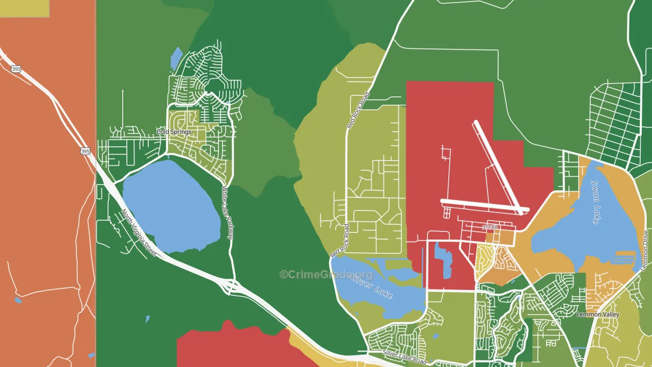 Copperfield, NV Map of Drug-Related Crime Rates