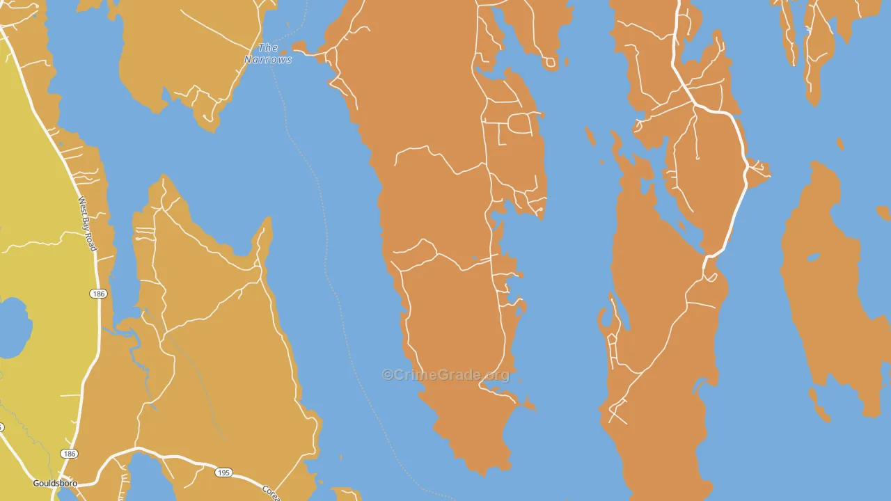 Corea, ME Map of Drug-Related Crime Rates