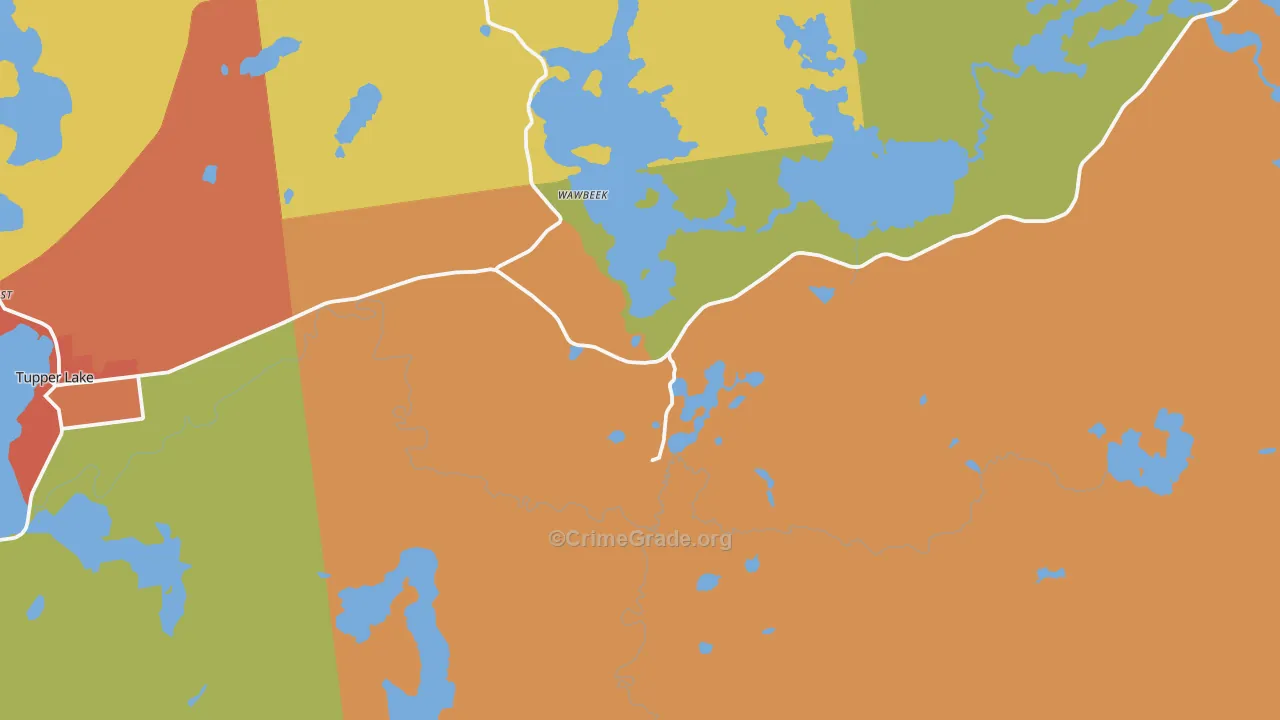 Coreys, NY Map of Drug-Related Crime Rates