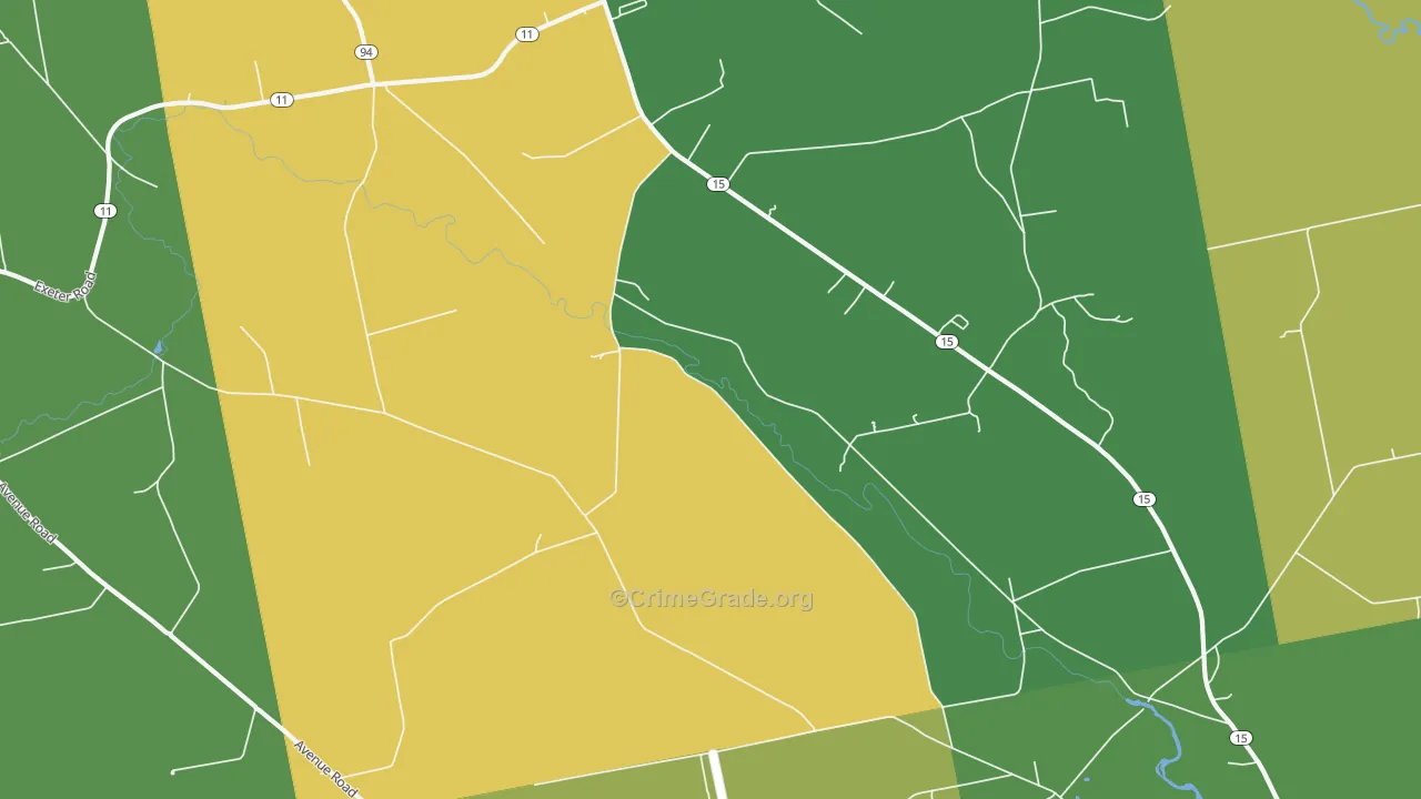Corinth, ME Map of Drug-Related Crime Rates