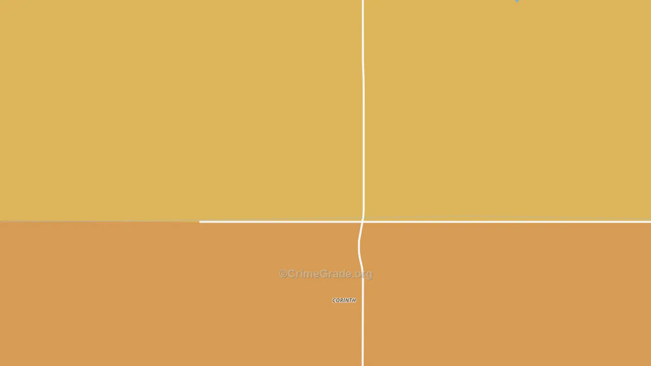 Corinth, ND Map of Drug-Related Crime Rates
