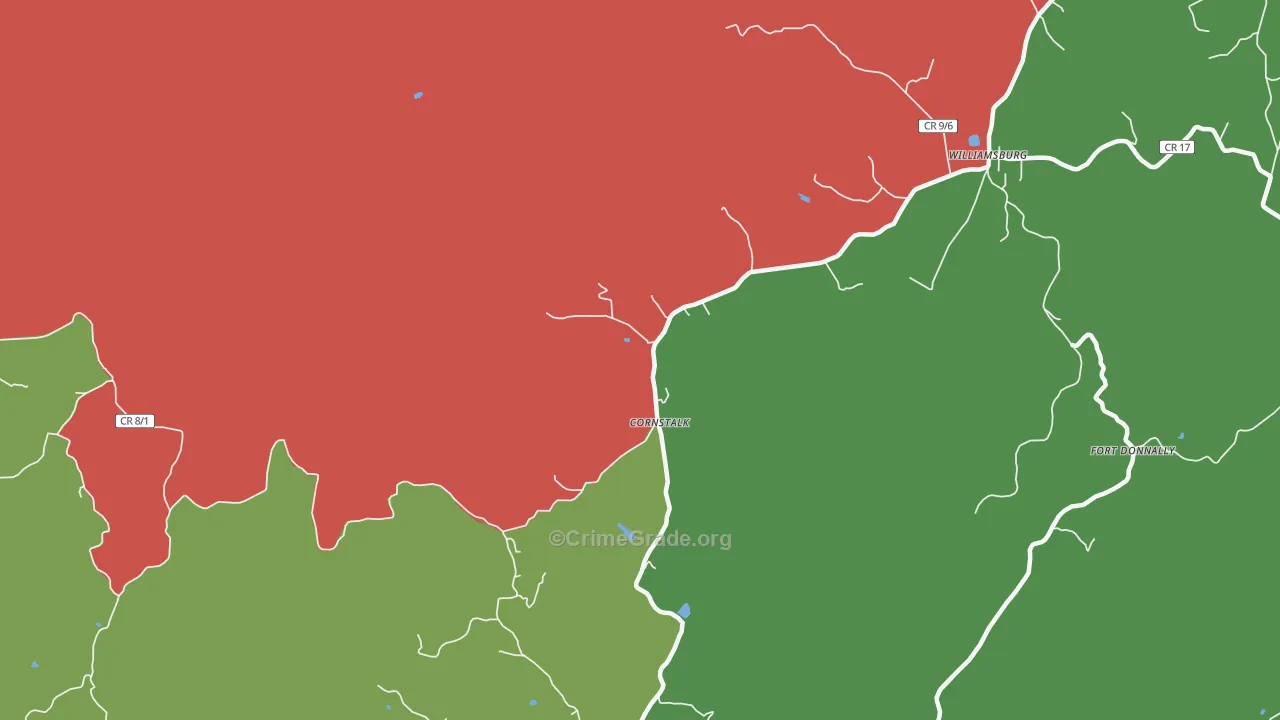 Cornstalk, WV Map of Drug-Related Crime Rates