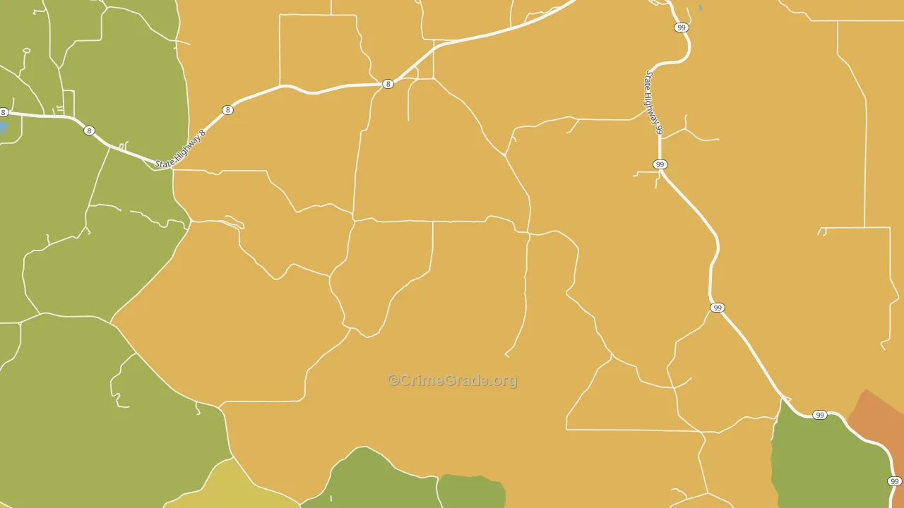 Cornwall, ID Map of Drug-Related Crime Rates