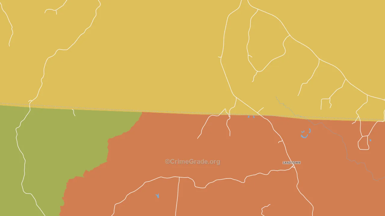 Corona, AL Map of Drug-Related Crime Rates
