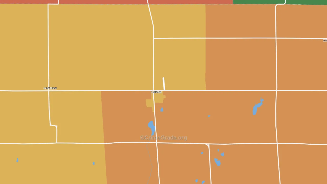 Corsica, SD Map of Drug-Related Crime Rates
