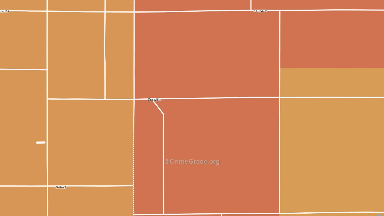 Corwith, IA Map of Drug-Related Crime Rates