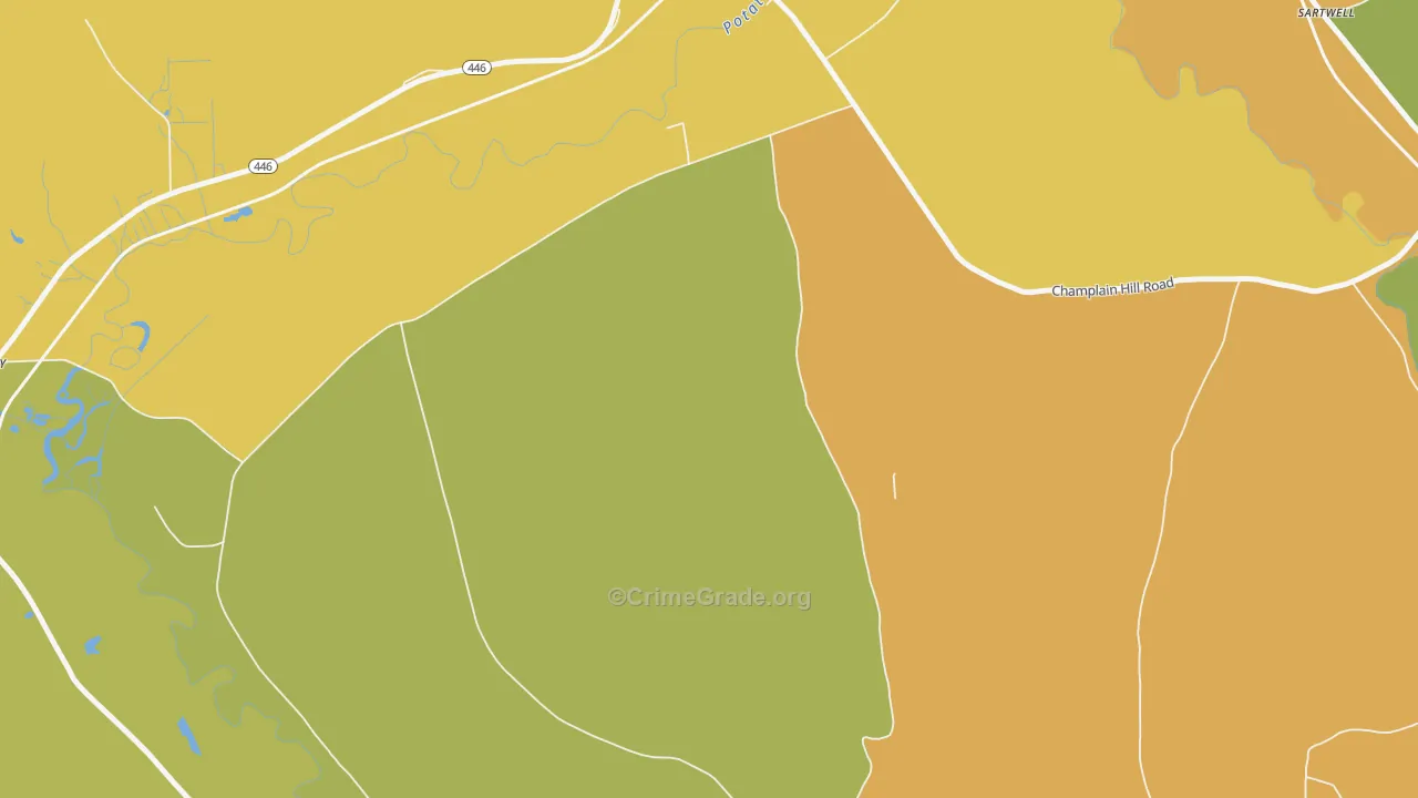 Coryville, PA Map of Drug-Related Crime Rates