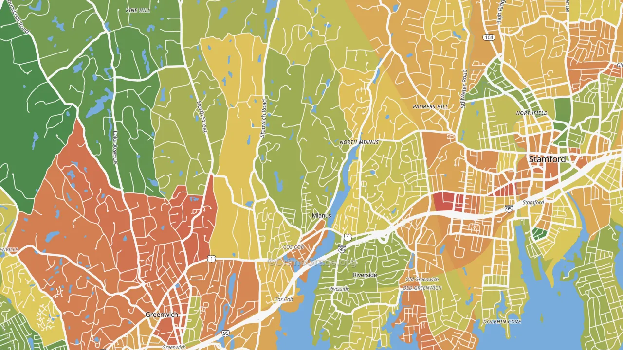 Cos Cob, CT Map of Drug-Related Crime Rates