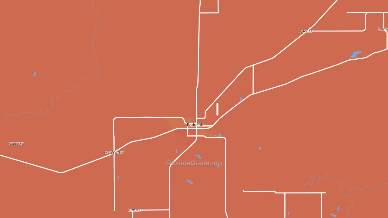 Cottle County, TX Map of Drug-Related Crime Rates