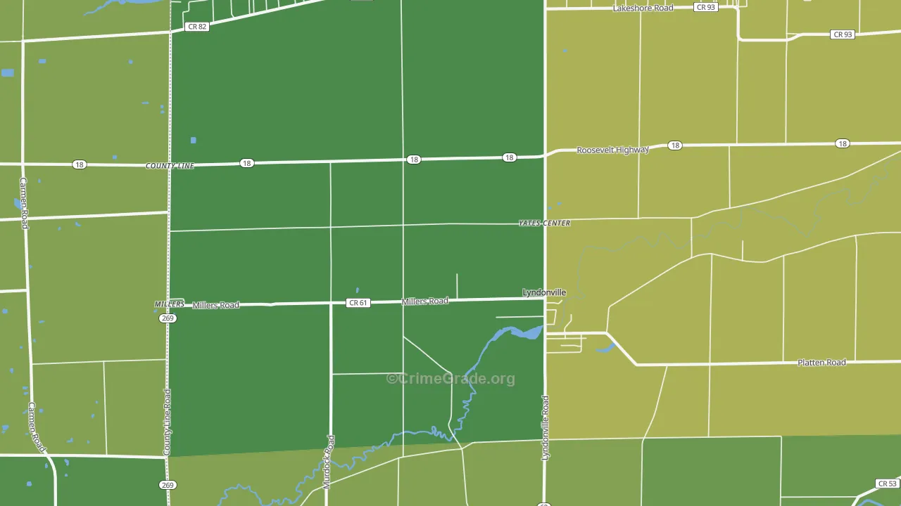 County Line, NY Map of Drug-Related Crime Rates