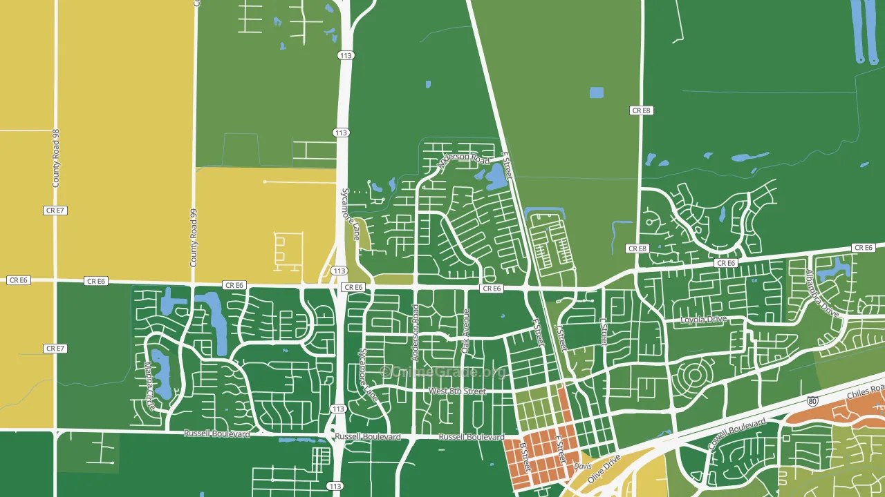 Covell Park, Davis, CA Map of Drug-Related Crime Rates