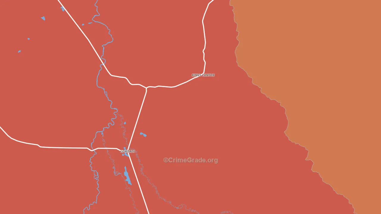 Cowdrey, CO Map of Drug-Related Crime Rates