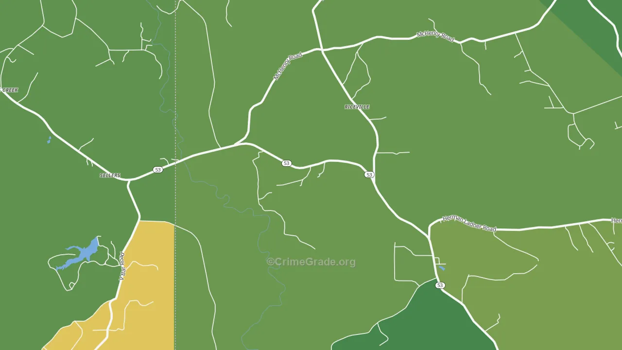 Crane Creek, MS Map of Drug-Related Crime Rates