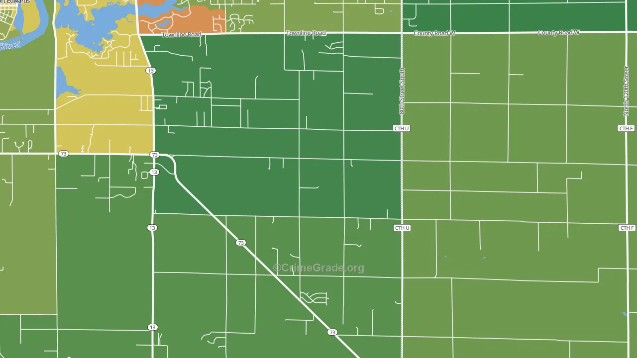 Cranmoor, WI Map of Drug-Related Crime Rates