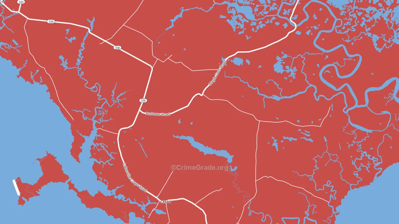 Crapo, MD Map of Drug-Related Crime Rates
