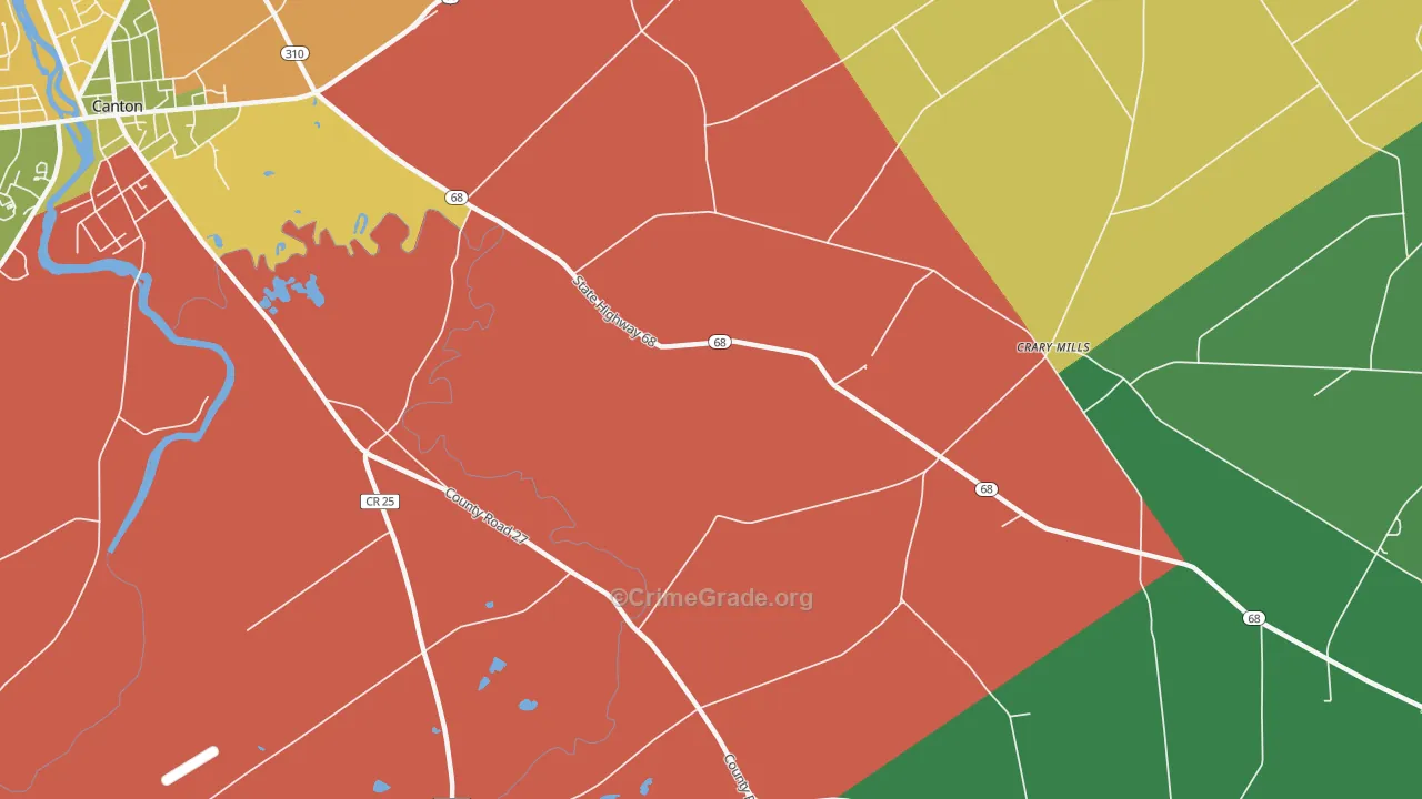 Crary Mills, NY Map of Drug-Related Crime Rates