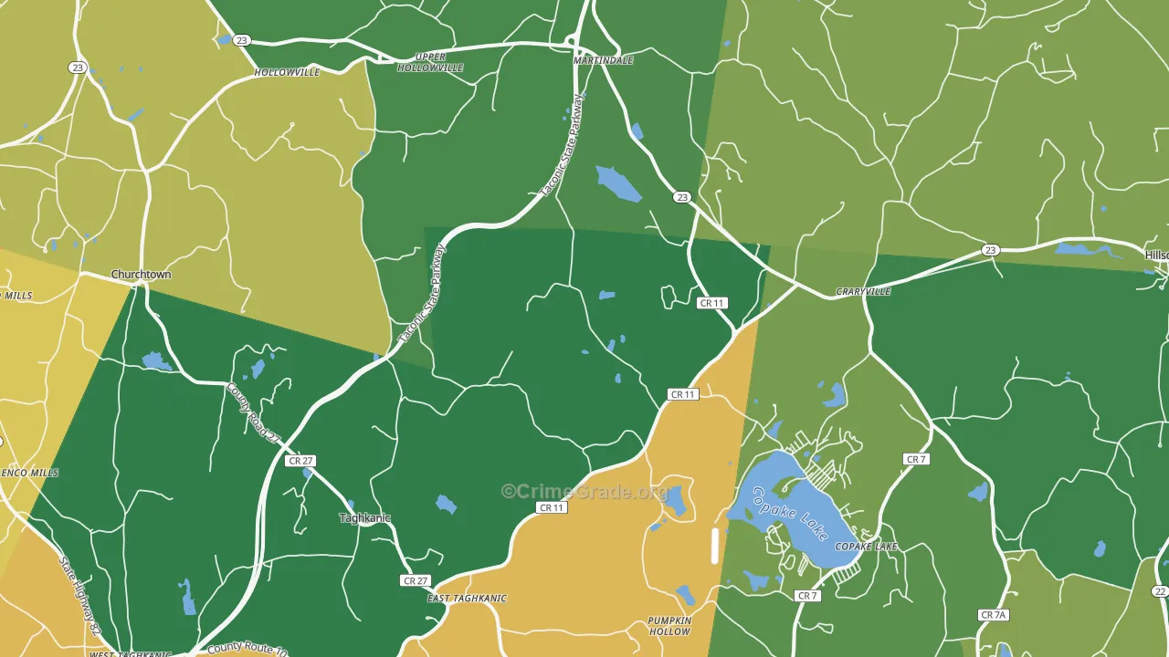 Craryville, NY Map of Drug-Related Crime Rates