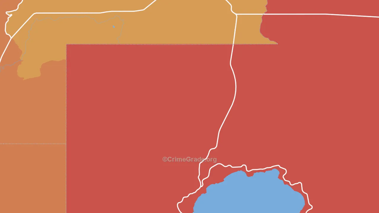 Crater Lake, OR Map of Drug-Related Crime Rates