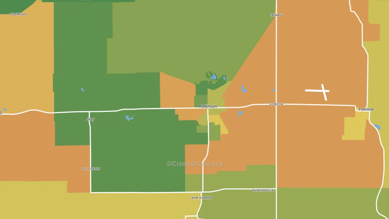Crawford County, IL Map of Drug-Related Crime Rates